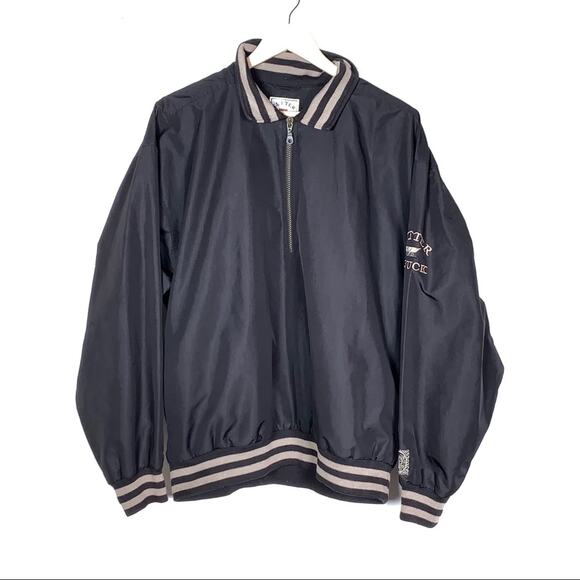 Cutter and Buck black half zip performance windbreaker jacket men's sz medium M - Picture 1 of 3